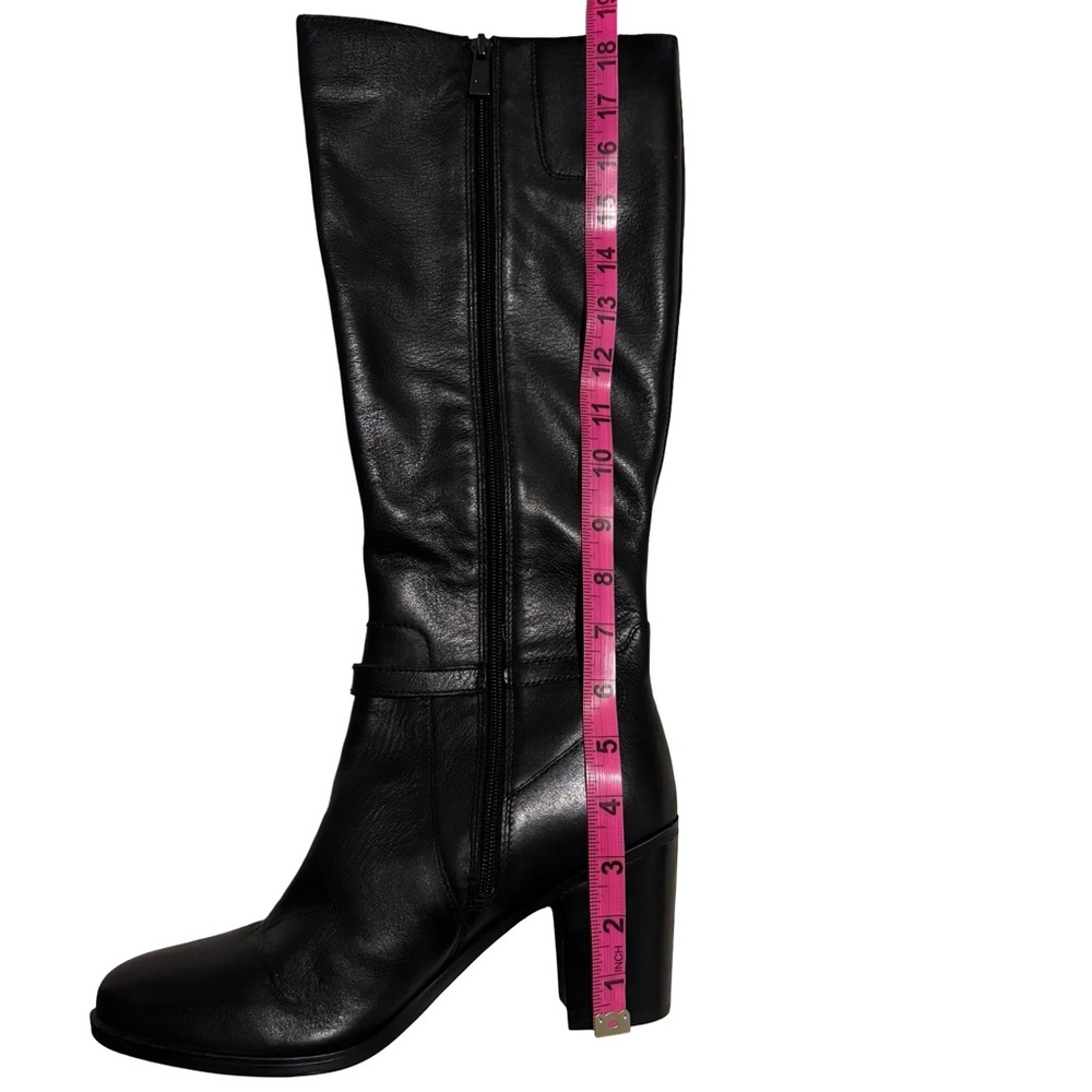 Naturalizer Black Knee High Heeled Boots - Picture 8 of 11